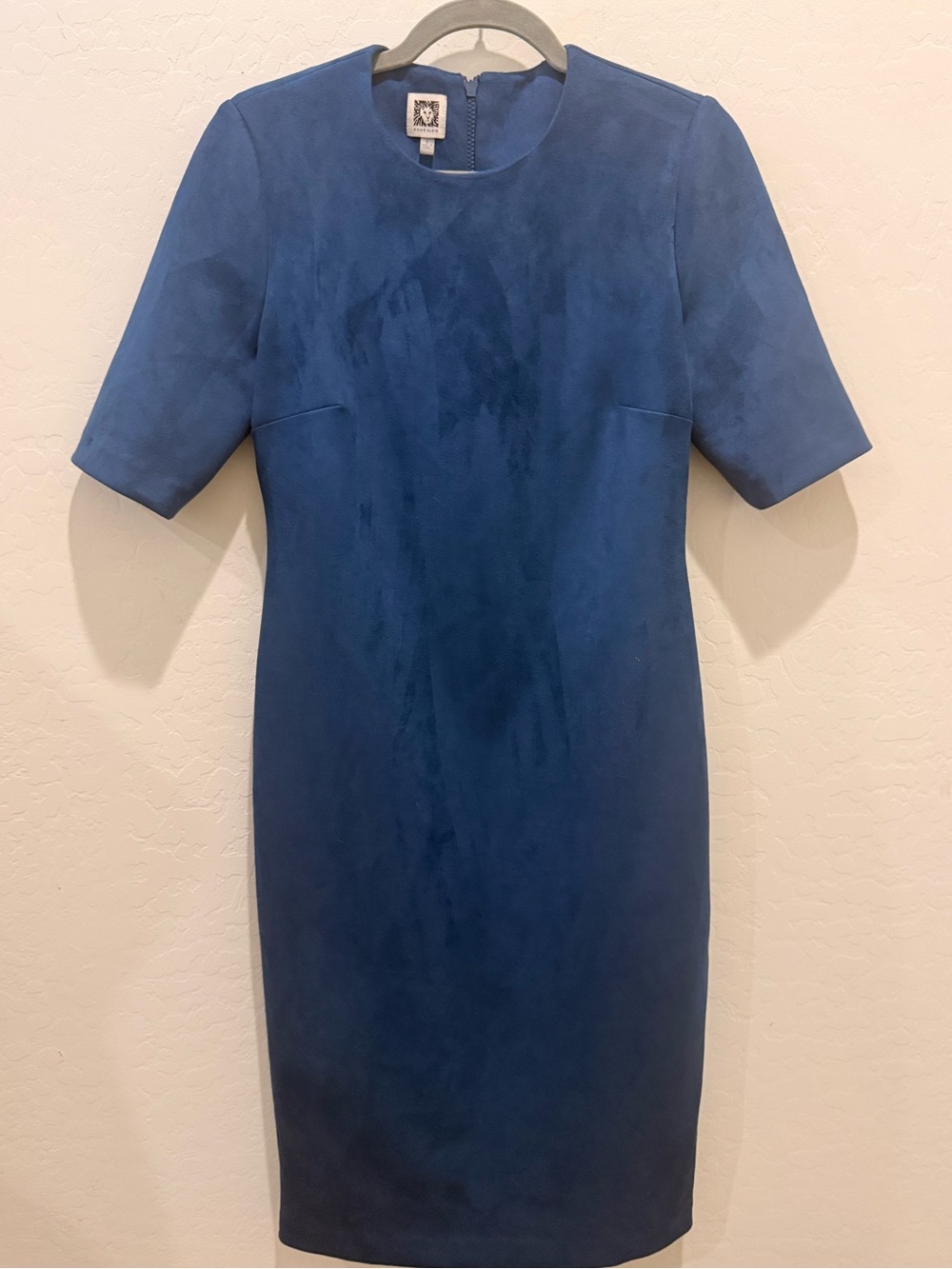 Anne Klein Classic Short-Sleeve Sheath Dress - Blue